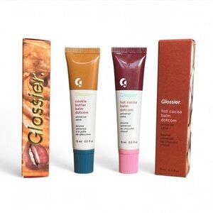 Glossier Limited Edition Cookie Butter & Hot Cocoa Balm Dotcoms